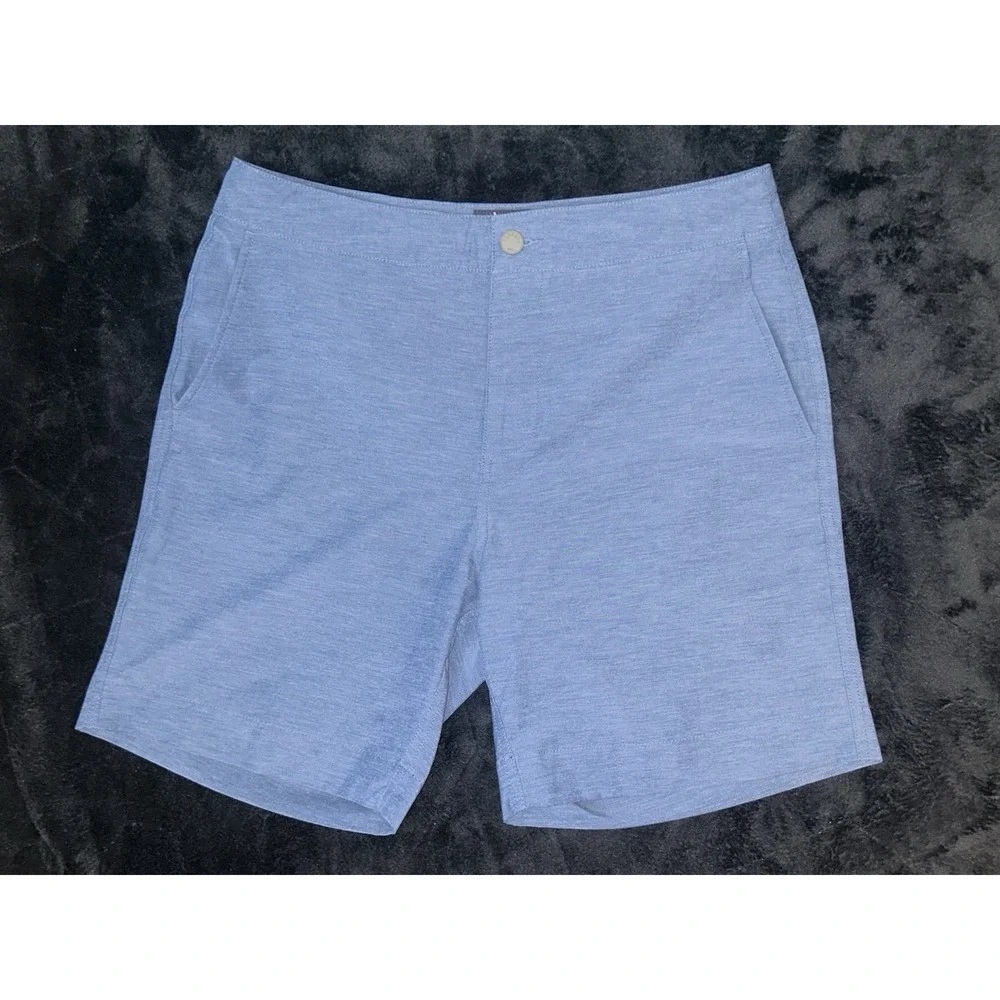 Faherty All Day Shorts Mens 31 Blue Performance Stretch Chino 7